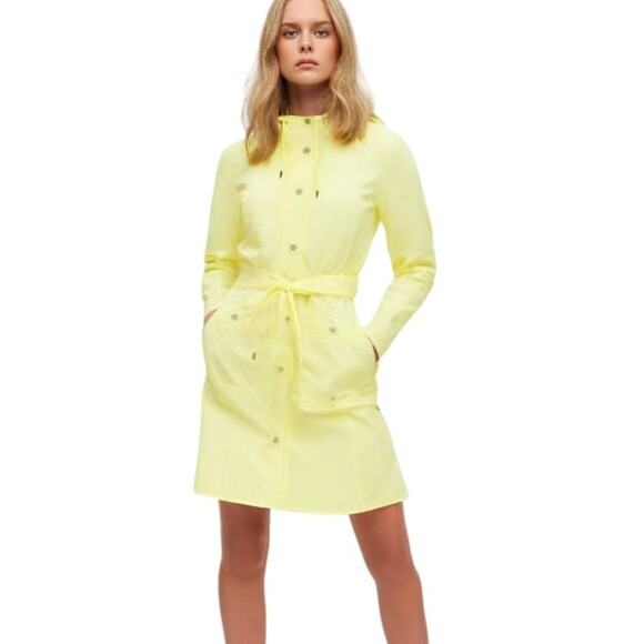 Rains Curve Jacket in Straw Yellow NWT Size XL - Picture 1 of 9